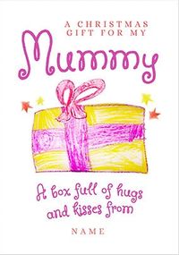 Christmas Gift for Mummy Personalised Card