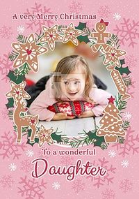 Wonderful Daughter Photo Christmas Card