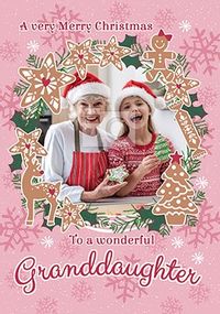 Wonderful Granddaughter Photo Christmas Card