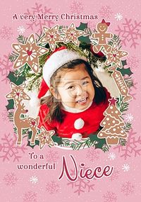Wonderful Niece at Christmas Photo Card