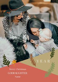 Tap to view Merry Christmas Goddaughter personalised Card