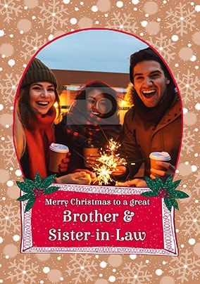 Brother & Sister-In-Law at Christmas Photo Card