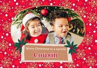 Special Cousin Photo Christmas Card