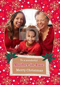 Wonderful Mother-In-Law at Christmas Photo Card