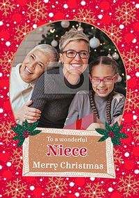 Tap to view Wonderful Niece Christmas Photo Card