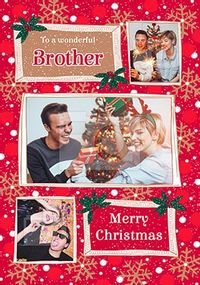 Brother at Christmas Photo Card
