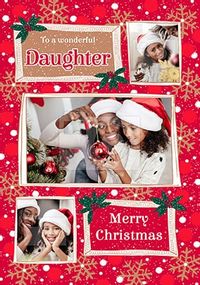 Daughter at Christmas Photo Card