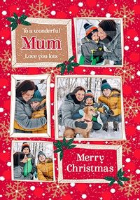 Mum at Christmas Photo Card