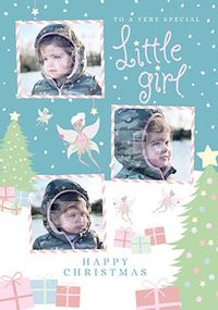 To a Special Little Girl Photo Christmas Card