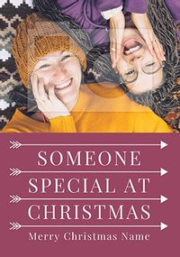To Someone Special at Christmas Photo Card
