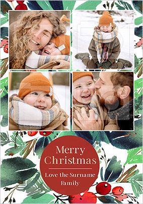 From the Family Merry Christmas Photo Card