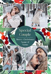 Special Couple Merry Christmas Photo Card