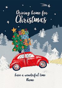 Driving Home for Christmas Personalised Card