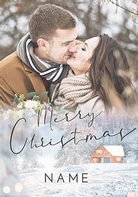 Winter Holiday Photo Christmas card