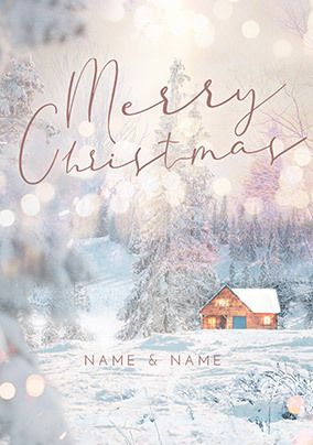 Scenic Personalised Christmas card