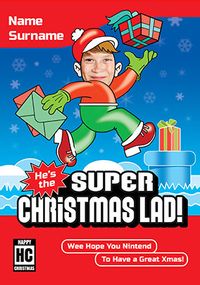 Super Christmas Lad Spoof Photo Card