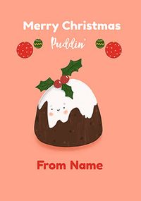 Tap to view Merry Christmas Puddin' Personalised Christmas Card