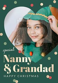 Special Nanny & Grandad Christmas Photo Card