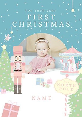 First Christmas Nutcracker Photo Card