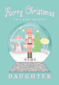 Special Daughter Nutcracker Personalised Christmas Card