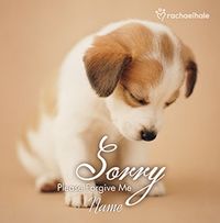 Jack Russell Puppy personalised sorry card