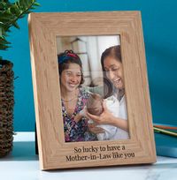 Tap to view All That You Do Mother-In-Law Personalised Wooden Photo Frame - Portrait