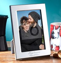 Tap to view Anniversary Personalised Metal Photo Frame - Portrait