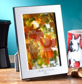 Memorial Personalised Metal Photo Frame - Portrait