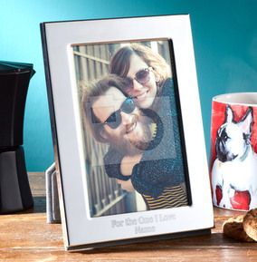 Romantic Personalised Metal Photo Frame - Portrait