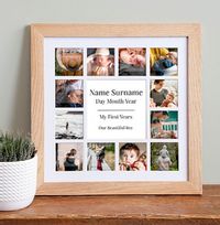 Tap to view New Baby Photo Collage Frame