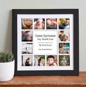 New Baby Photo Collage Frame