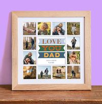 Tap to view Love You Dad Multi Photo Collage Frame