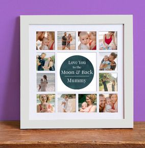 Mummy To the Moon and Back Photo Collage Frame