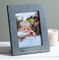 Tap to view Father's Day Personalised Slate Photo Frame - Portrait