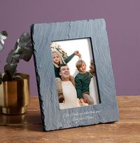 Two Dads Are Better Than One Personalised Slate Photo Frame - Portrait