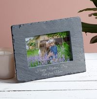 Tap to view Mother's Day Personalised Slate Photo Frame - Landscape