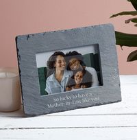 All That You Do Mother-In-Law Personalised Slate Photo Frame - Landscape