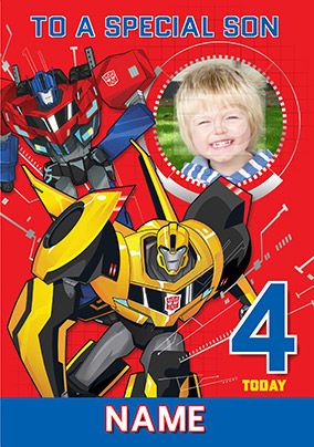 Transformers - Son Photo Upload Birthday