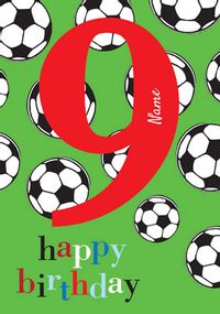 Tap to view Abacus - Nine Year Old Birthday Card Footy Mad