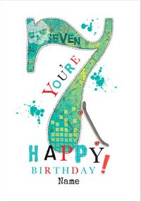 Tap to view Abacus - Happy 7th Birthday Card