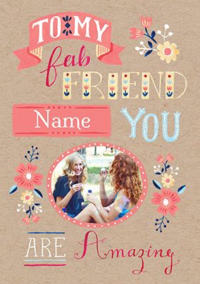 You Are Amazing Photo Birthday Card