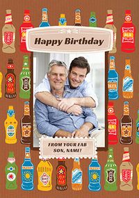 Tap to view Dad Birthday Fab Son Photo Card