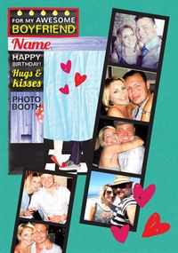 Photo Booth - Birthday Card Boyfriend Multi Photo Upload