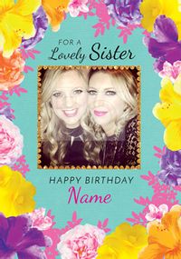 Tap to view Spring Garden - Birthday Card Lovely Sister Photo Upload
