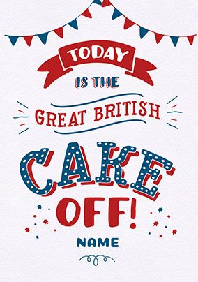 British Cake Off Birthday Card