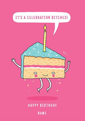 Cake Celebrations Birthday Card