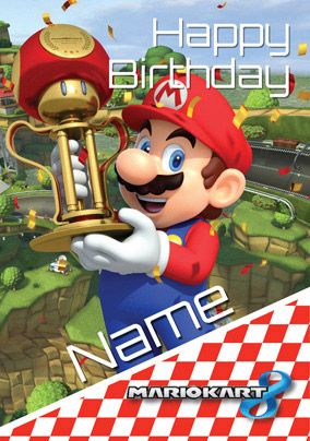 Mario Kart- Birthday Card Happy Birthday | Funky Pigeon