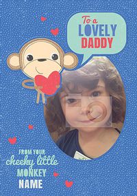 Tap to view Doodle Pops - Daddy Birthday Card From Your Cheeky Monkey
