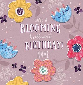 Fabrics - Birthday Card Blooming Birthday!