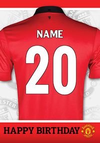 Tap to view Manchester United - Age 20 Birthday Shirt